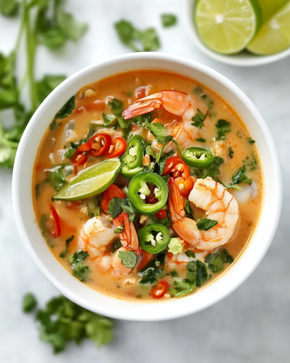 Quick Thai Coconut Shrimp Soup recipe photo