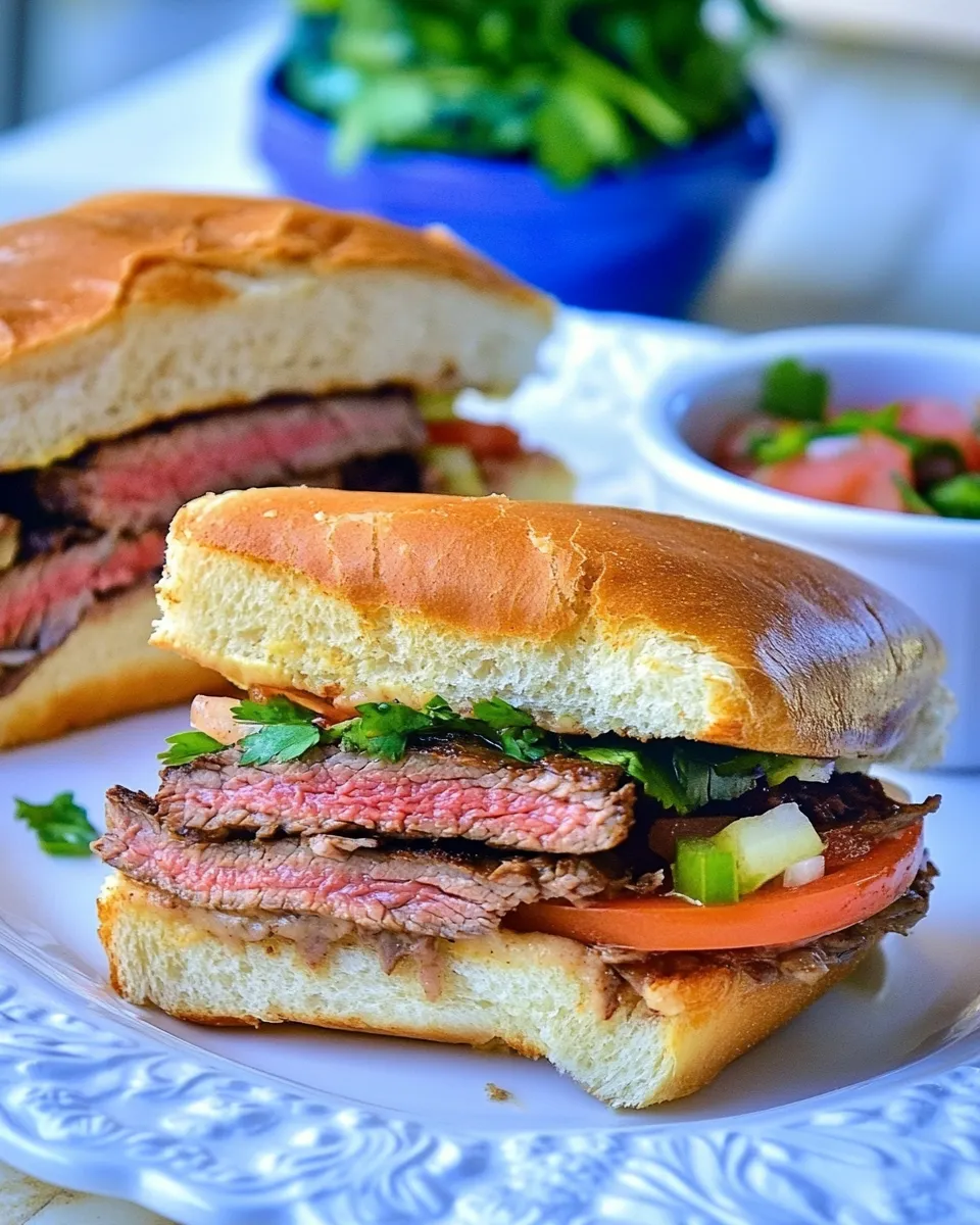 Homemade Torta Recipe (Mexican Steak Sandwich) photo