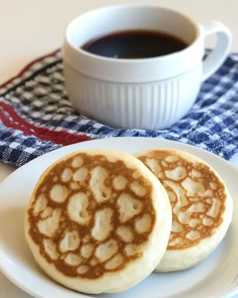 Homemade Traditional English Crumpets photo