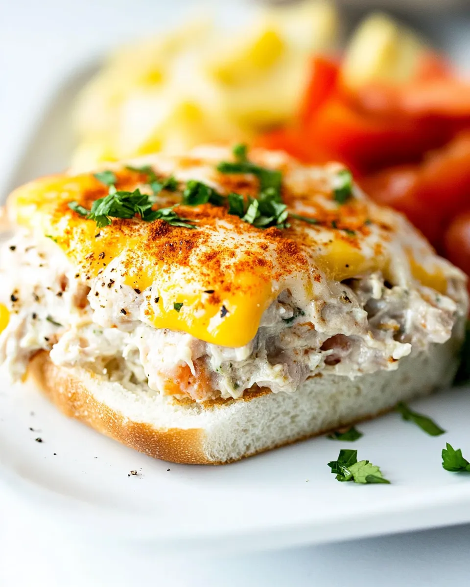 Delicious Tuna Melt shot