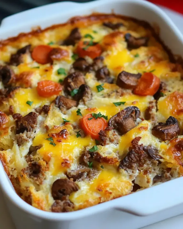 Homemade Vegetarian Overnight Breakfast Strata photo