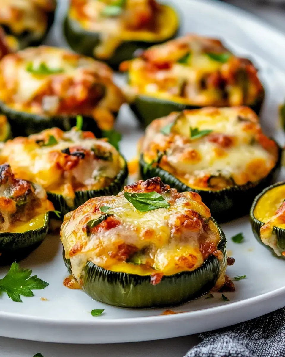 Easy Zucchini Pizza Bites (Air Fryer Or Oven) dish photo