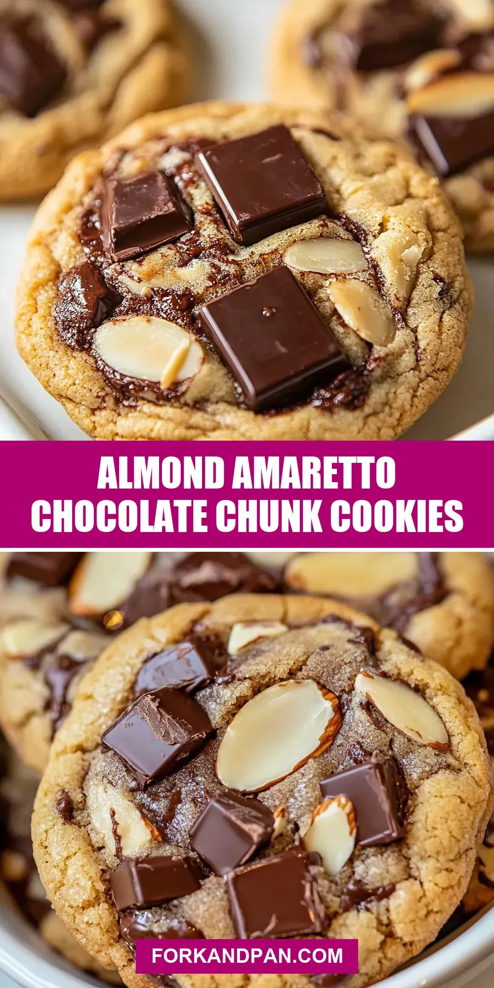 Flavorful Almond Amaretto Chocolate Chunk Cookies