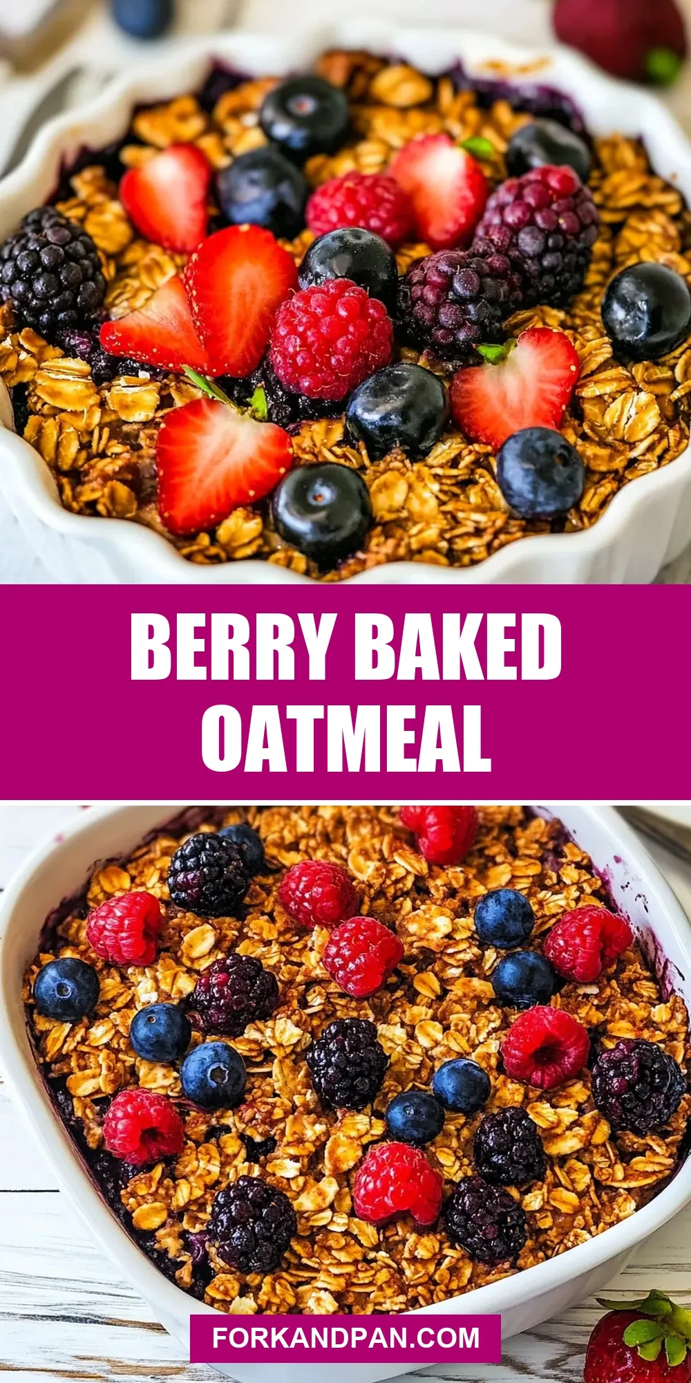 Easy Berry Baked Oatmeal Recipe