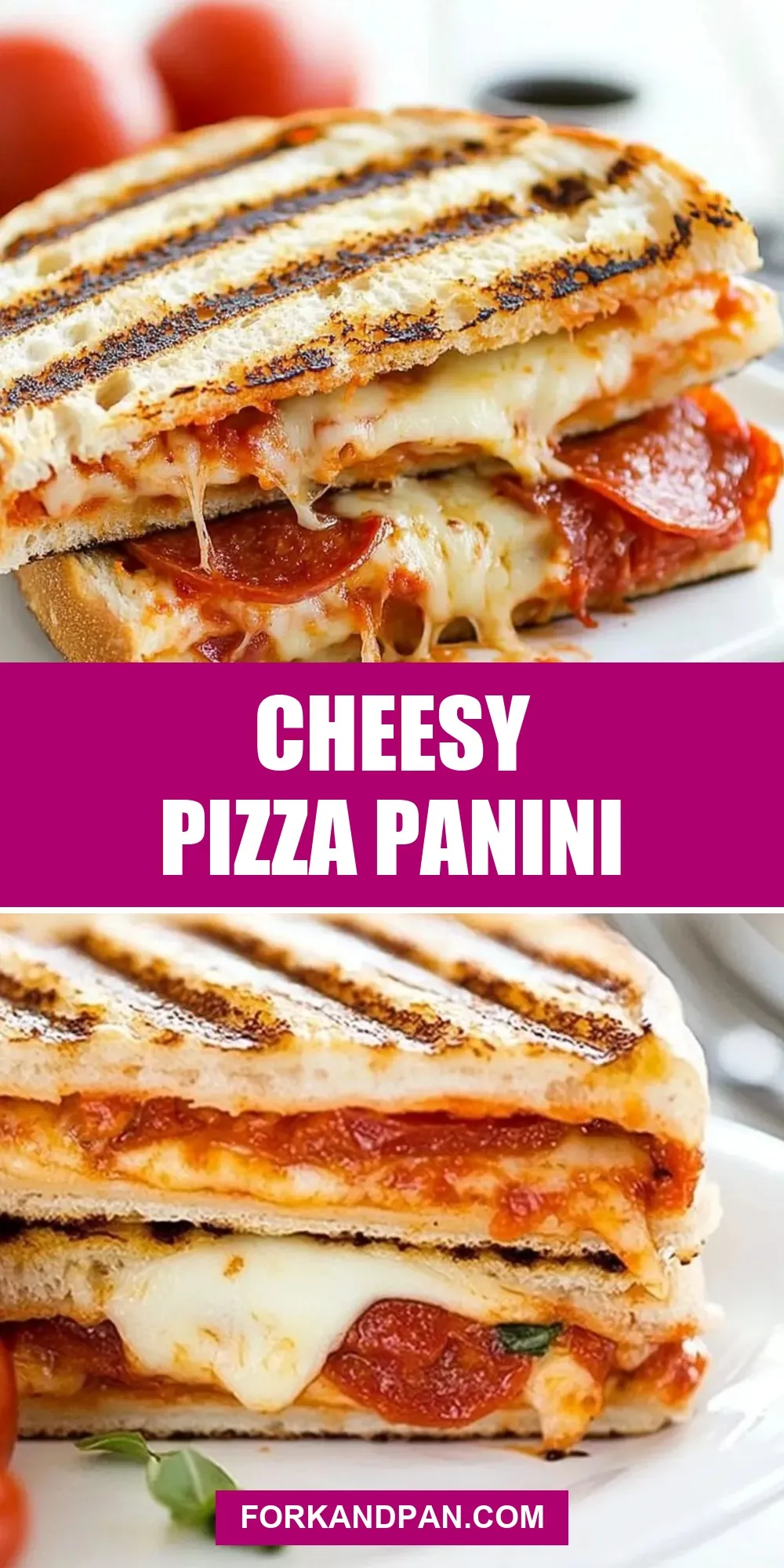 The Best Cheesy Pizza Panini Ever