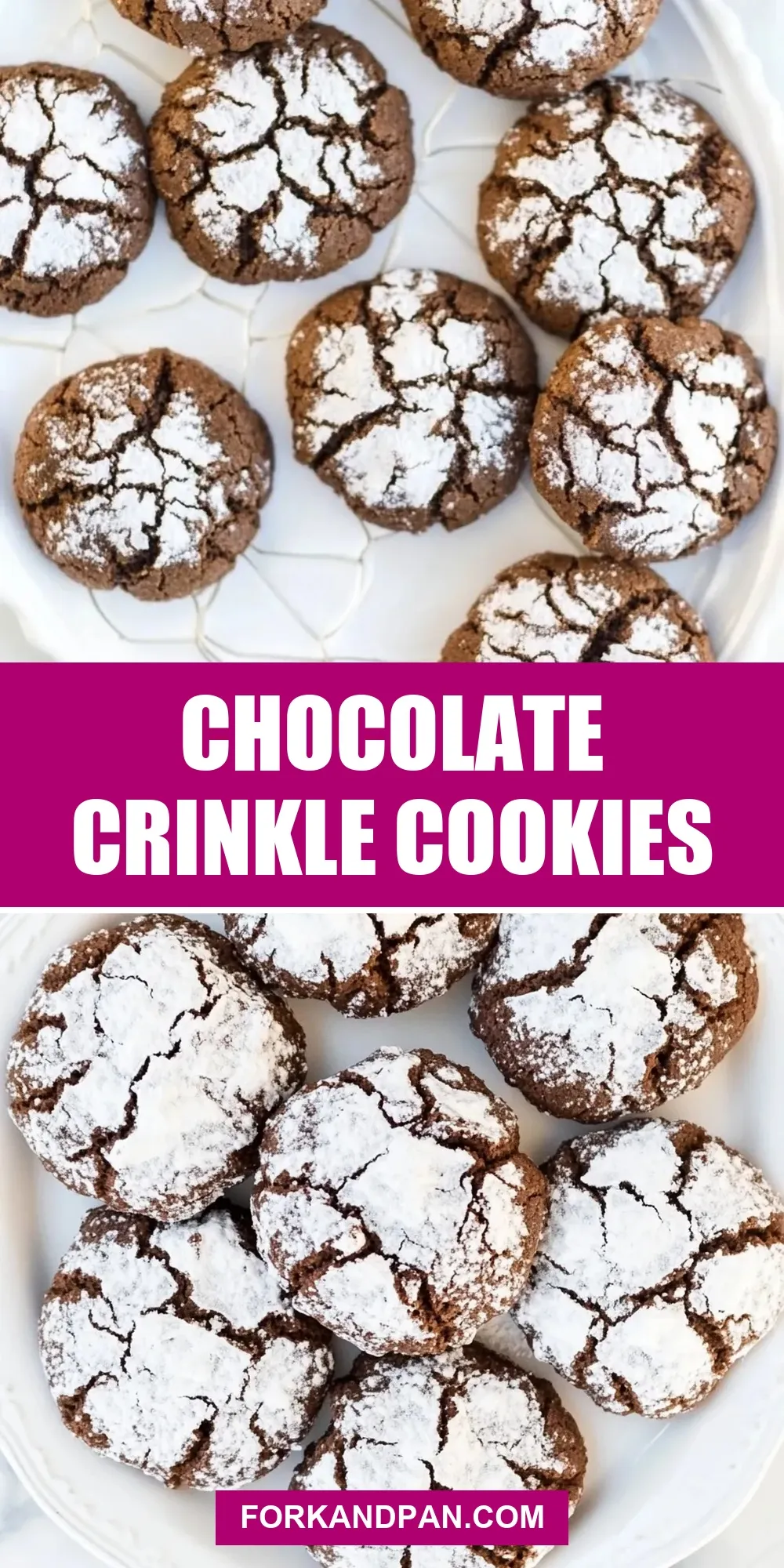 Chocolate Crinkle Cookies Recipe