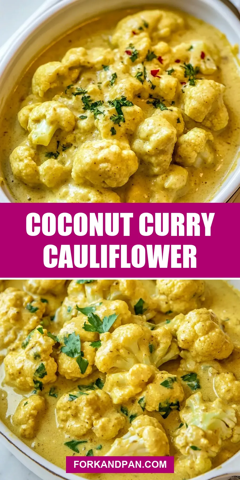 Easy Coconut Curry Cauliflower Recipe