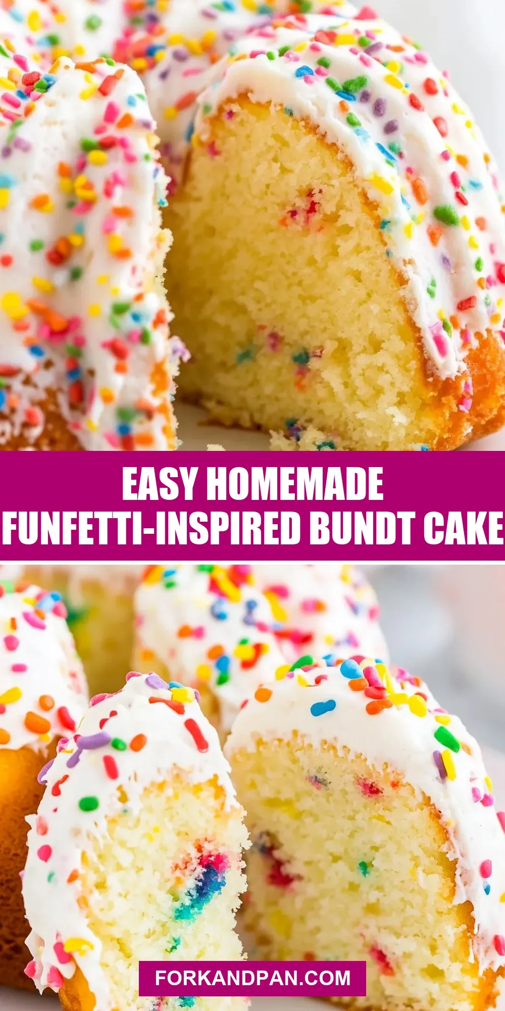 Easy Homemade Funfetti-Inspired Bundt Cake (Amazing & Delicious)