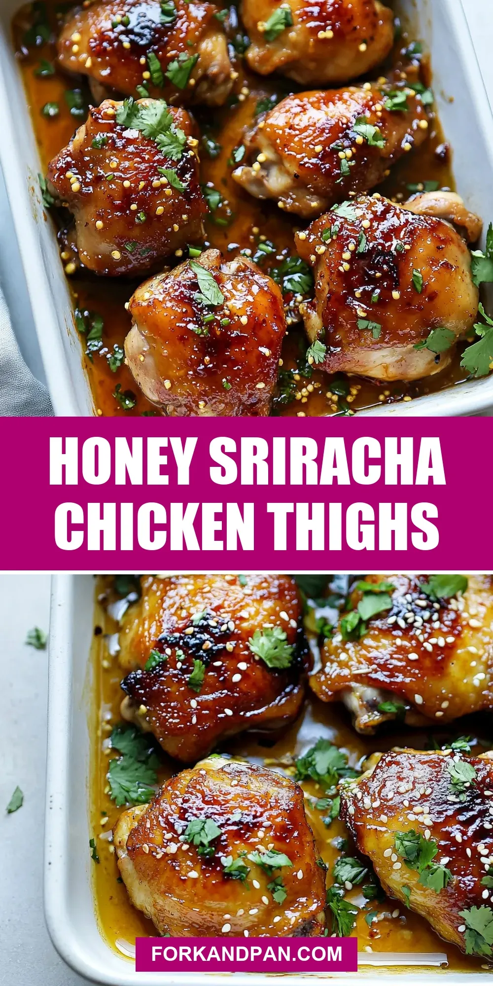 Honey Sriracha Chicken Thighs (Simple & Delicious)