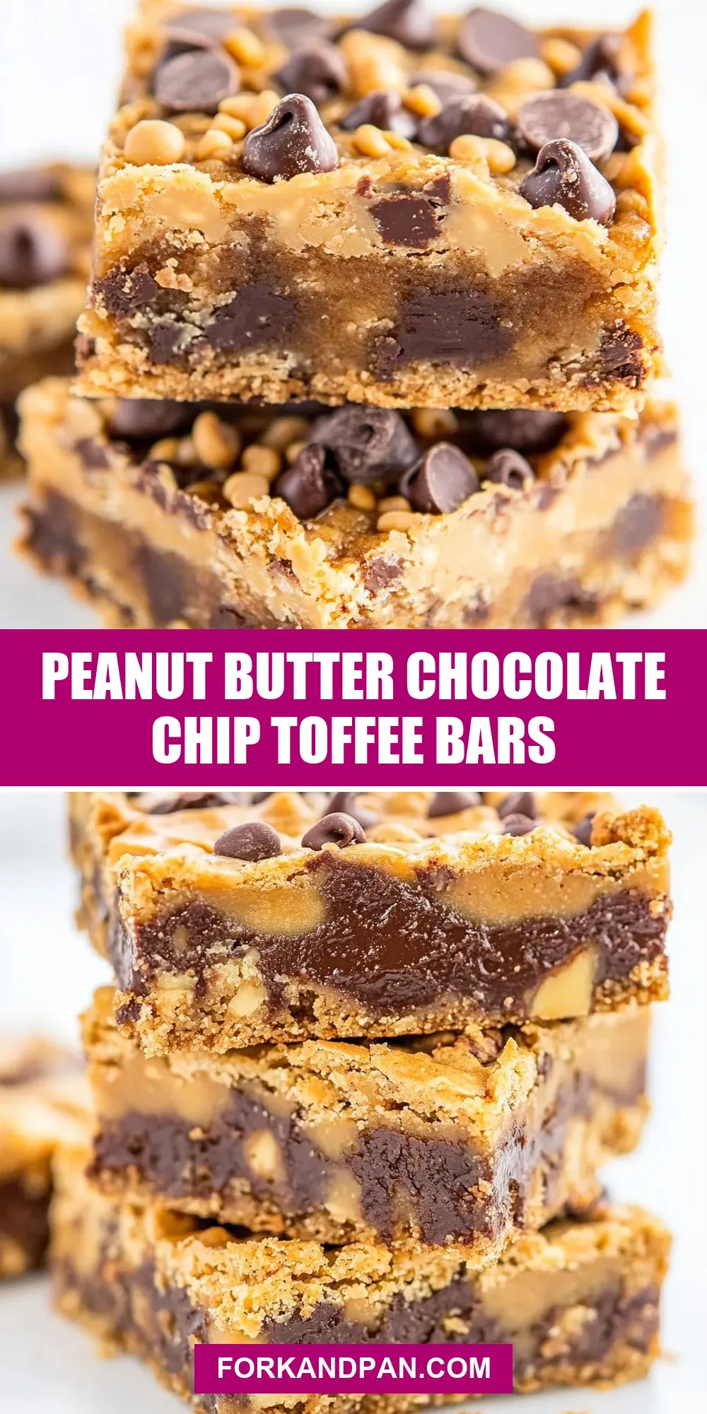 Peanut Butter Chocolate Chip Toffee Bars (Perfect & Delicious)