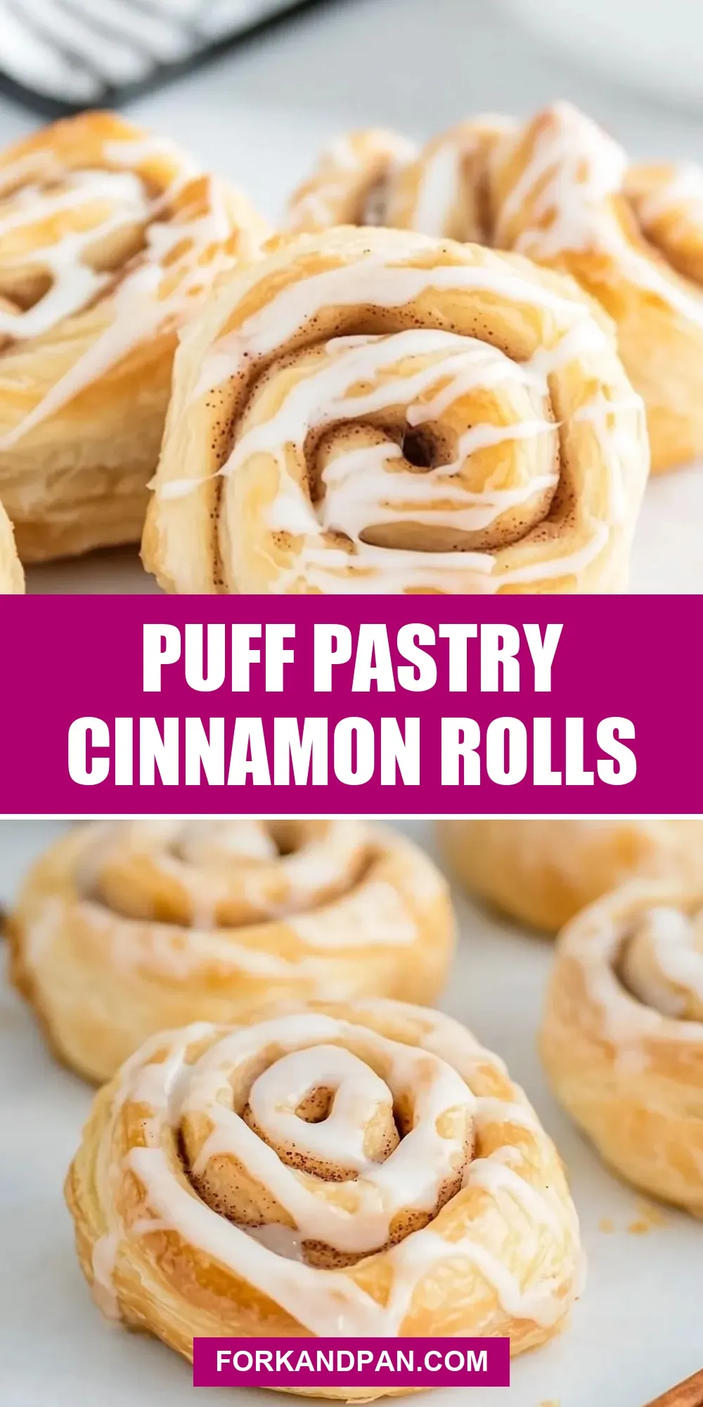 The Best Puff Pastry Cinnamon Rolls Ever