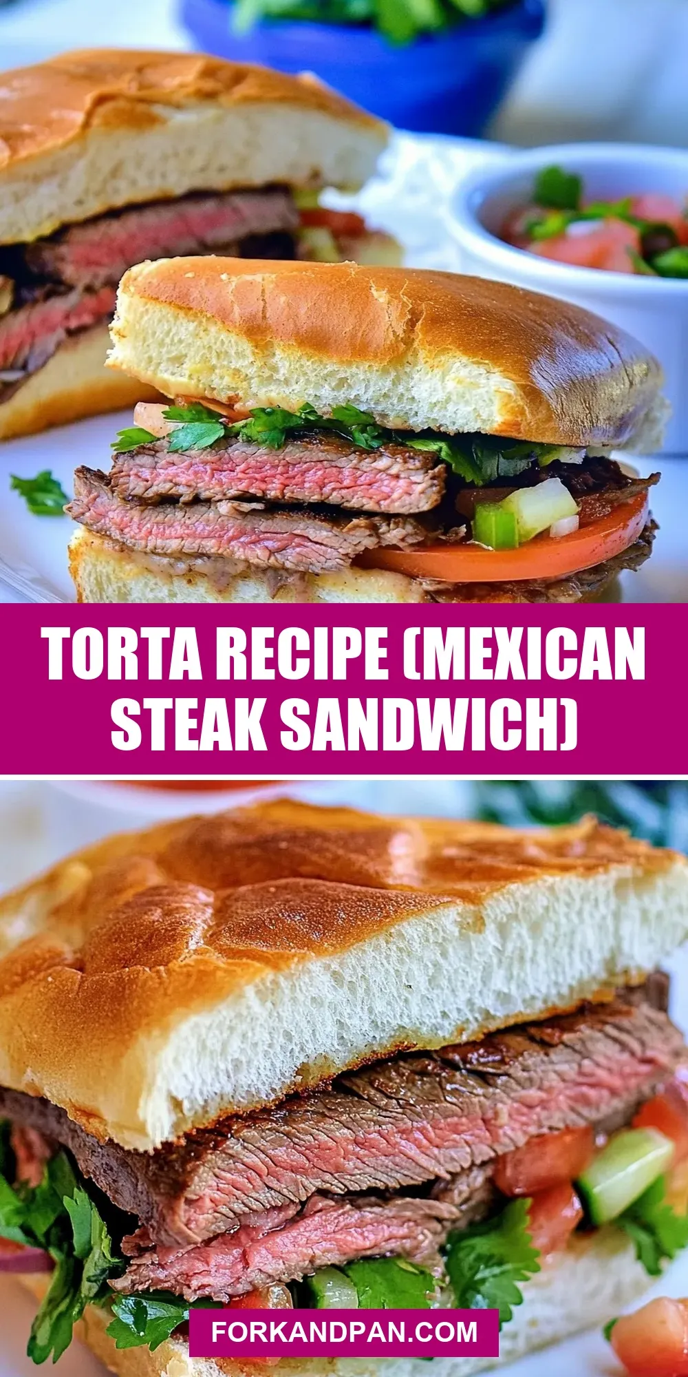 Easy Torta (Mexican Steak Sandwich) Recipe