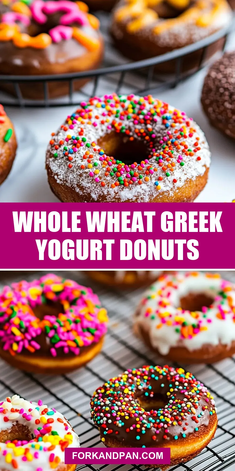 The Best Whole Wheat Greek Yogurt Donuts Ever