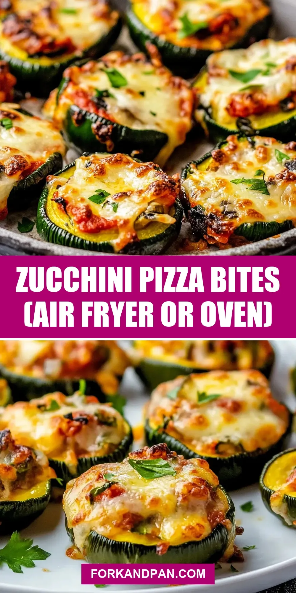 The Best Zucchini Pizza Bites (Air Fryer Or Oven) Ever