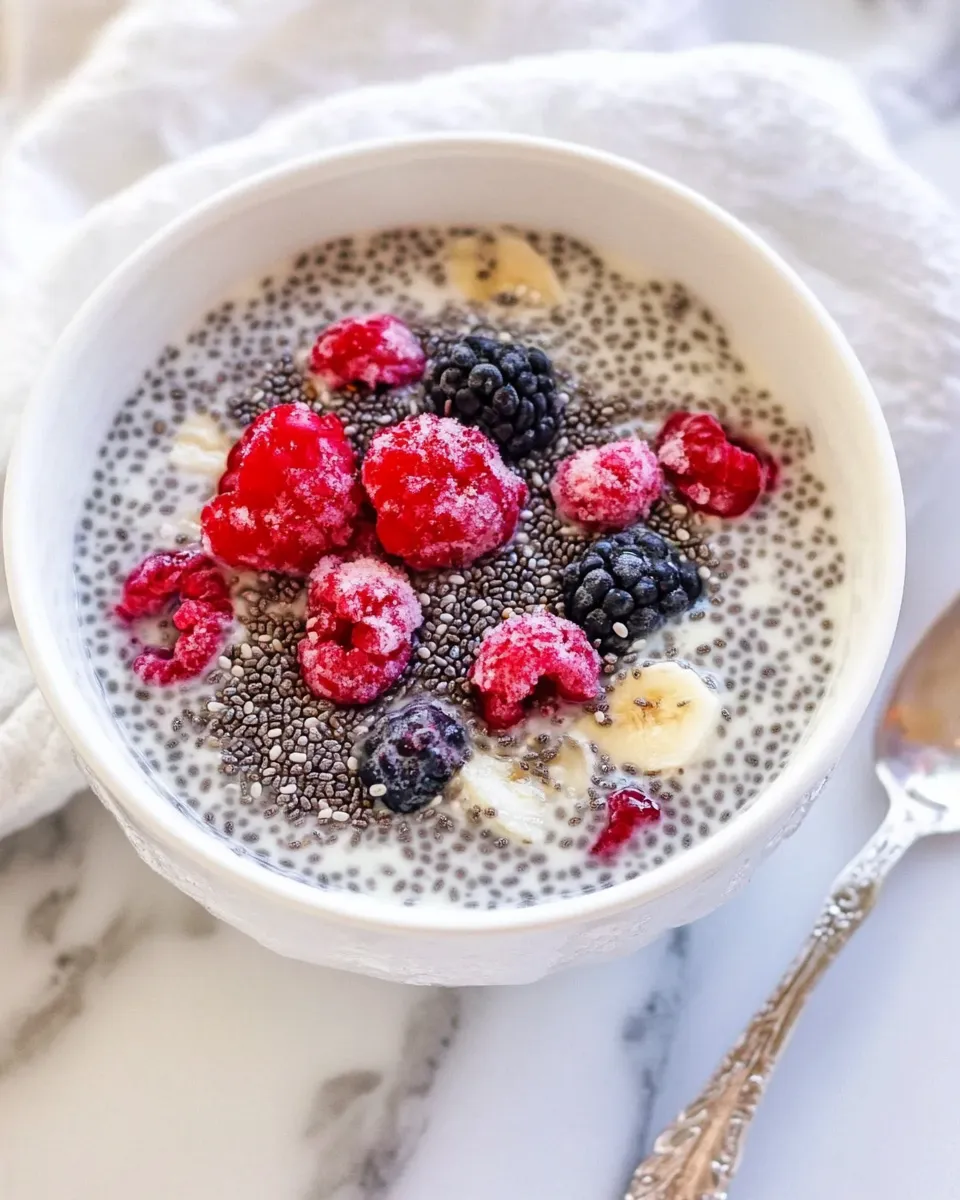 Delicious 15-Minute Protein Chia Seed Cereal shot