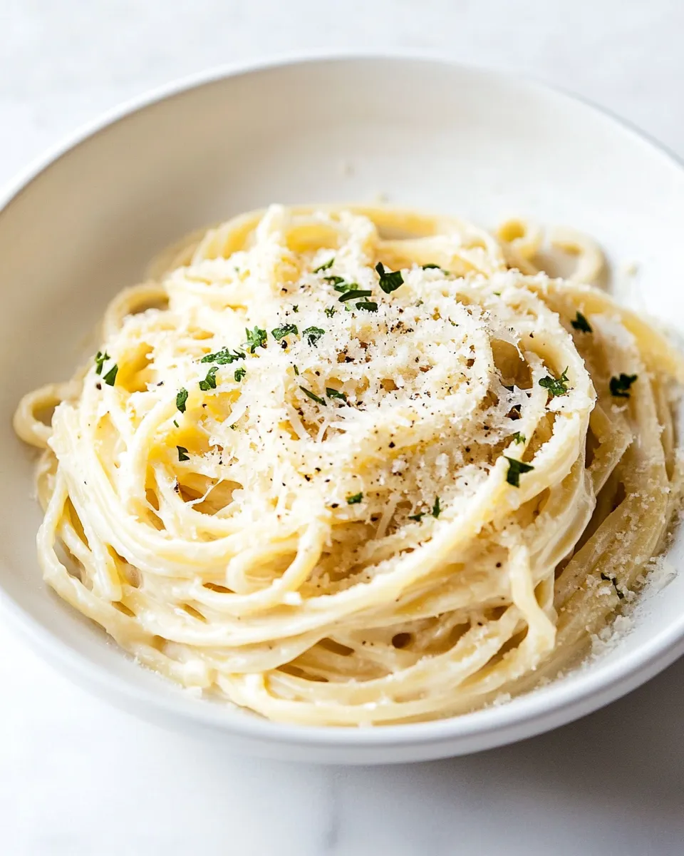 Quick 15 Minute Creamy Garlic Pasta image