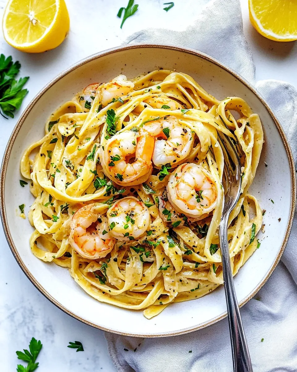Homemade 20 Minute Shrimp Fettuccine photo