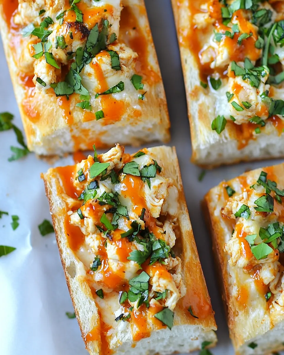 Perfect 30-Minute Buffalo Chicken French Breads. photo