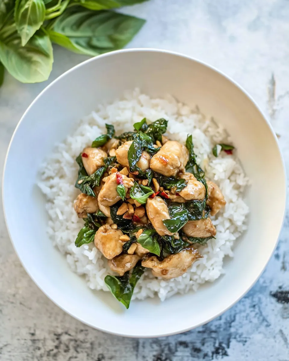 Classic 30-Minute Thai Basil Chicken (Pad Krapow Gai) dish photo