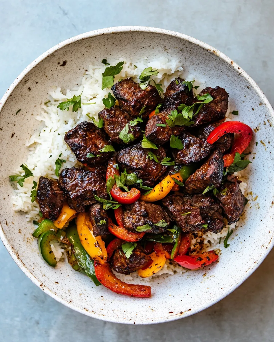 Best 30 Minute Cajun Butter Steak and Peppers. dish image