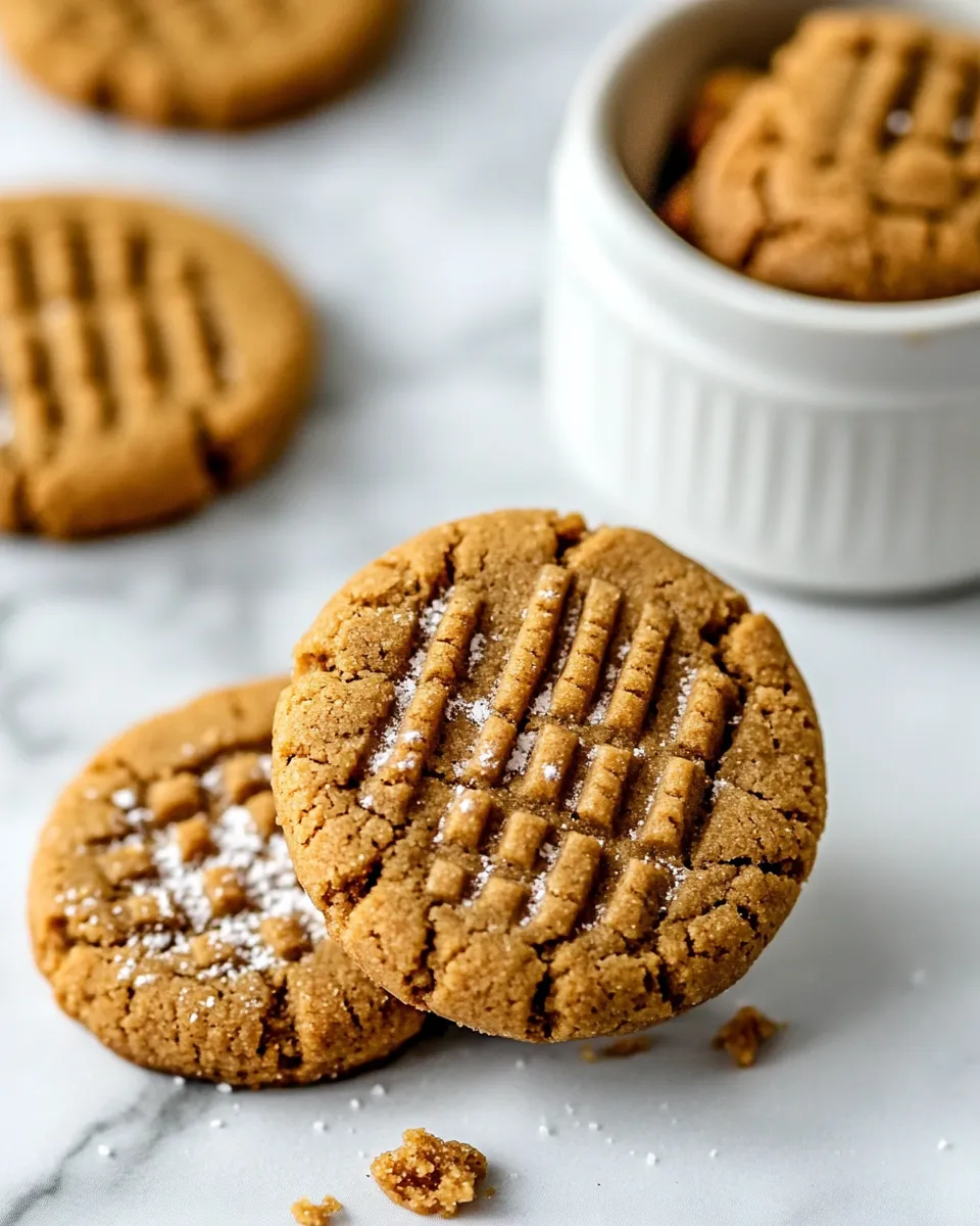 Delicious 3 Ingredient Peanut Butter Cookies image