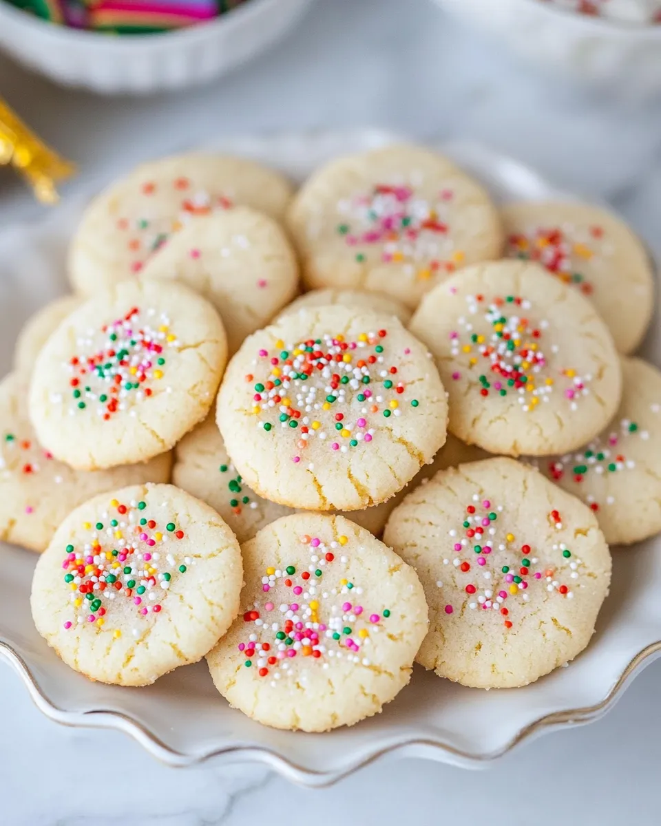 Classic 3 Ingredient Sugar Cookies recipe image