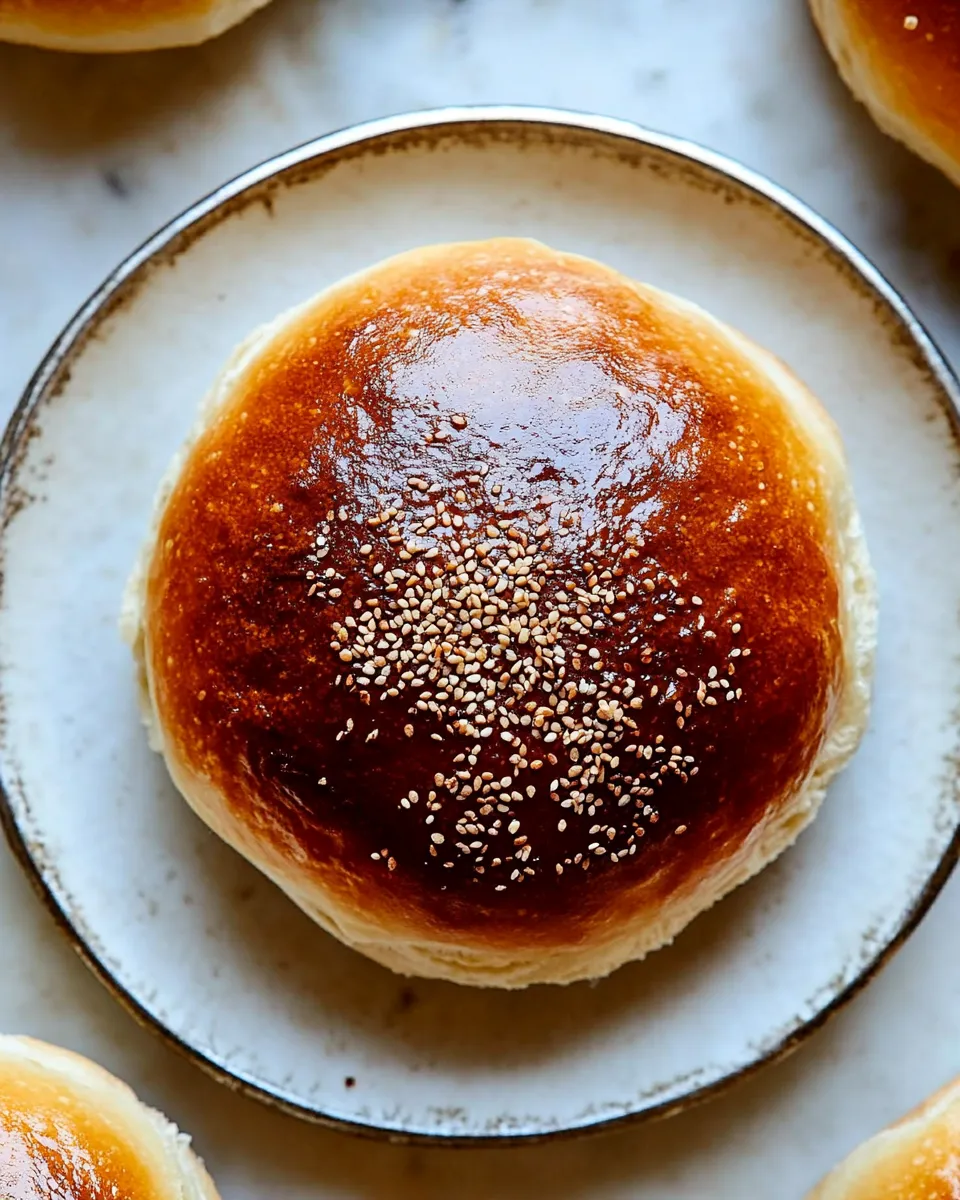 Easy 40 minute hamburger bun recipe image