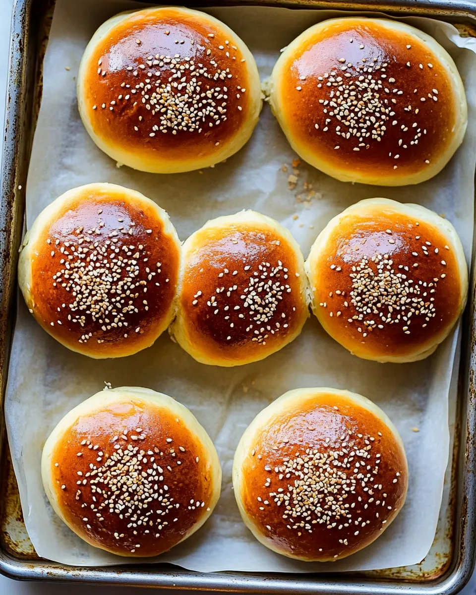 Quick 40 minute hamburger bun recipe dish photo