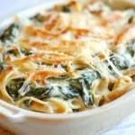 Easy 5-Ingredient Spinach & Pasta Alfredo photo