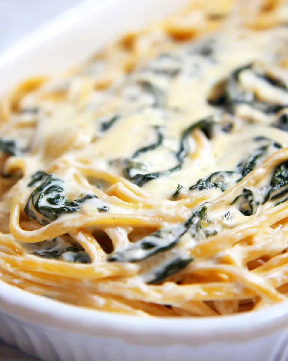 Delicious 5-Ingredient Spinach & Pasta Alfredo image