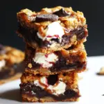 Homemade 5 Ingredient Caramelized Smores Cookie Bars photo
