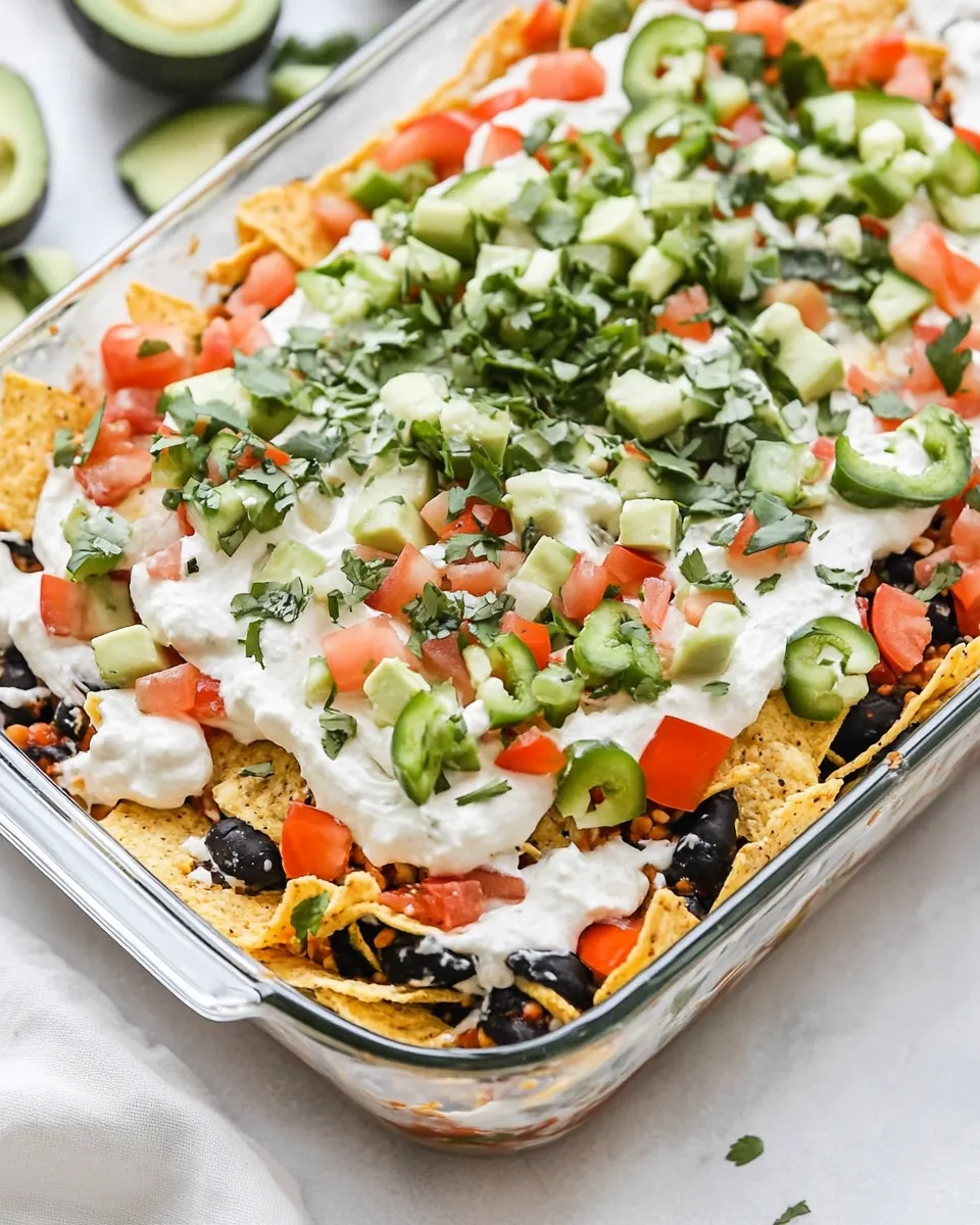 Easy 7-Layer Dip recipe photo