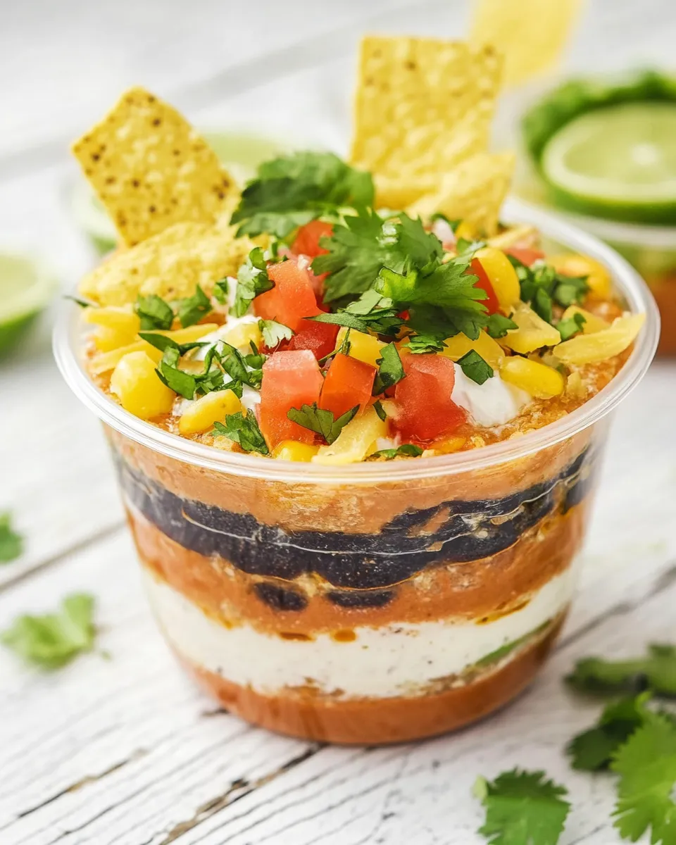 Homemade 7 Layer Dip Cups photo