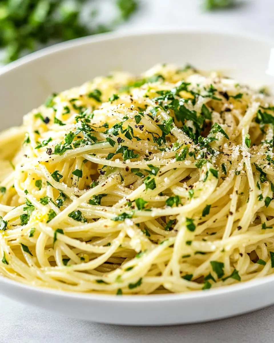 Classic Aglio e Olio dish photo