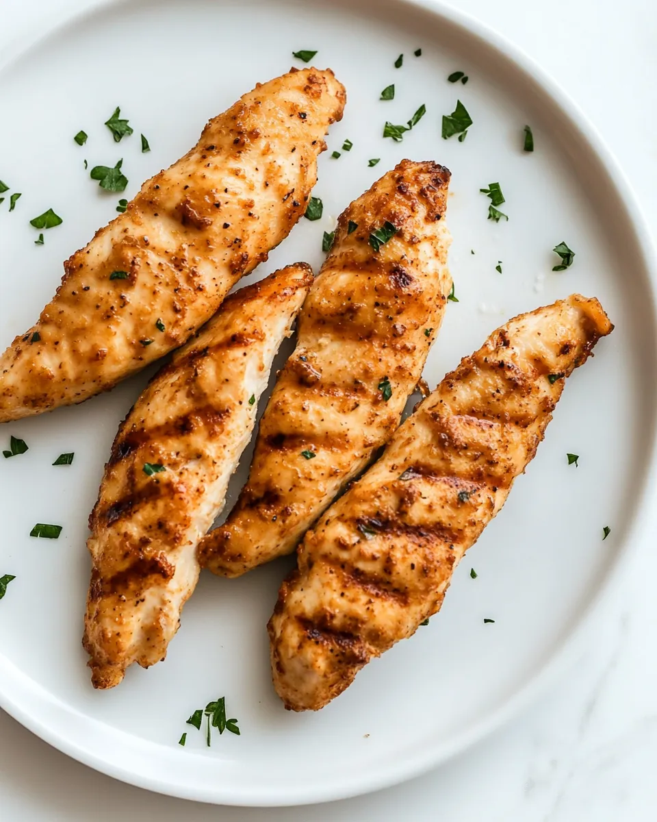Quick Air-Fryer Chicken Tenders, No Breading shot