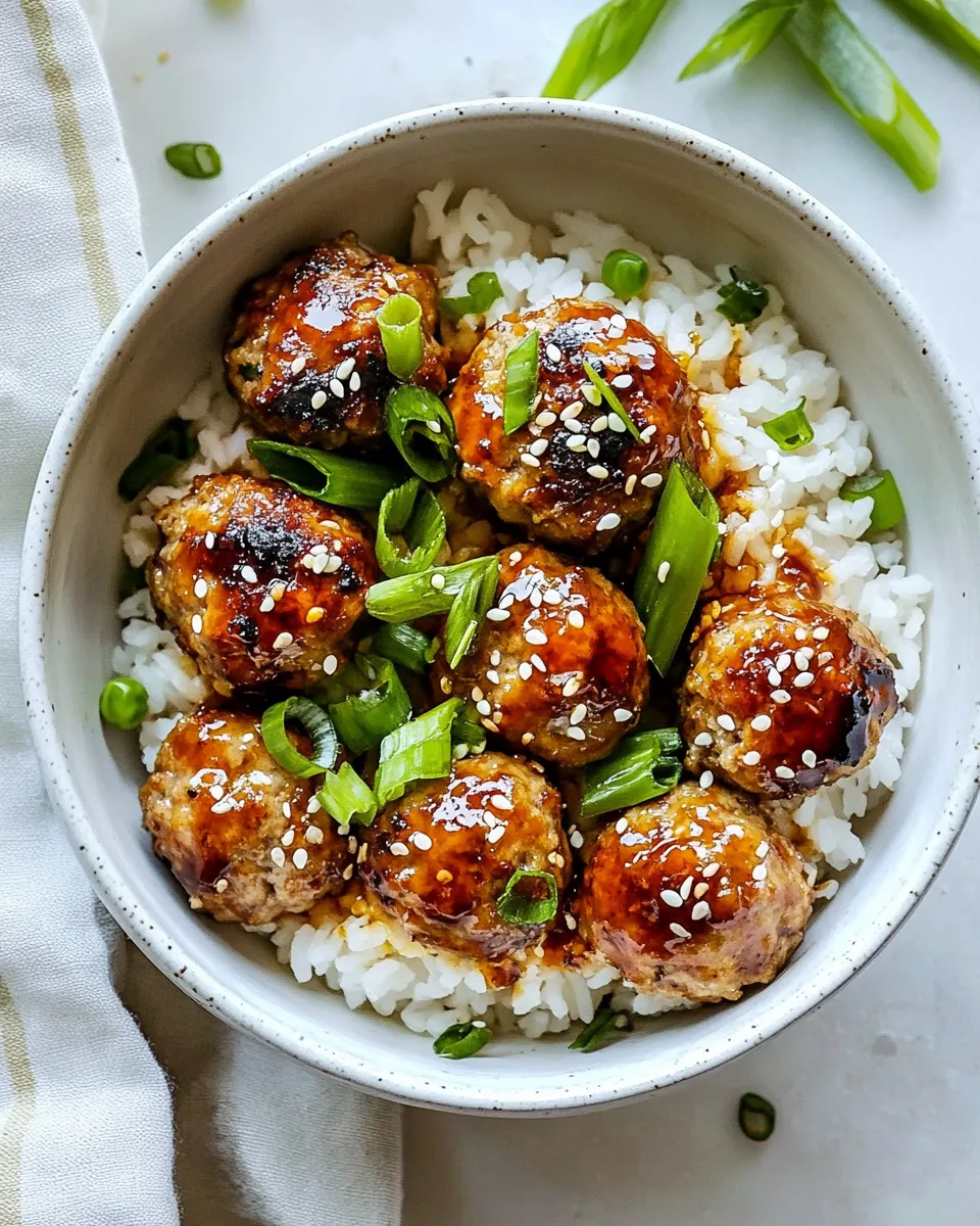 Delicious Air Fryer Asian Meatballs recipe photo