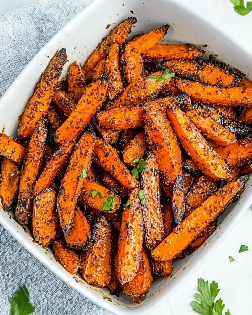 Savory Air Fryer Carrots with Moroccan Spice shot