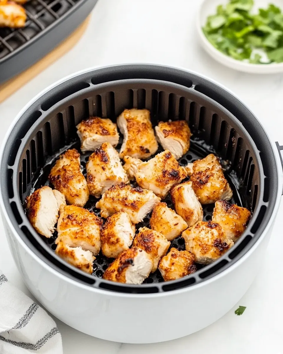 Easy Air Fryer Chicken Bites (Crispy But No Breading) recipe photo