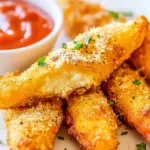 Homemade Air Fryer Mozzarella Sticks photo