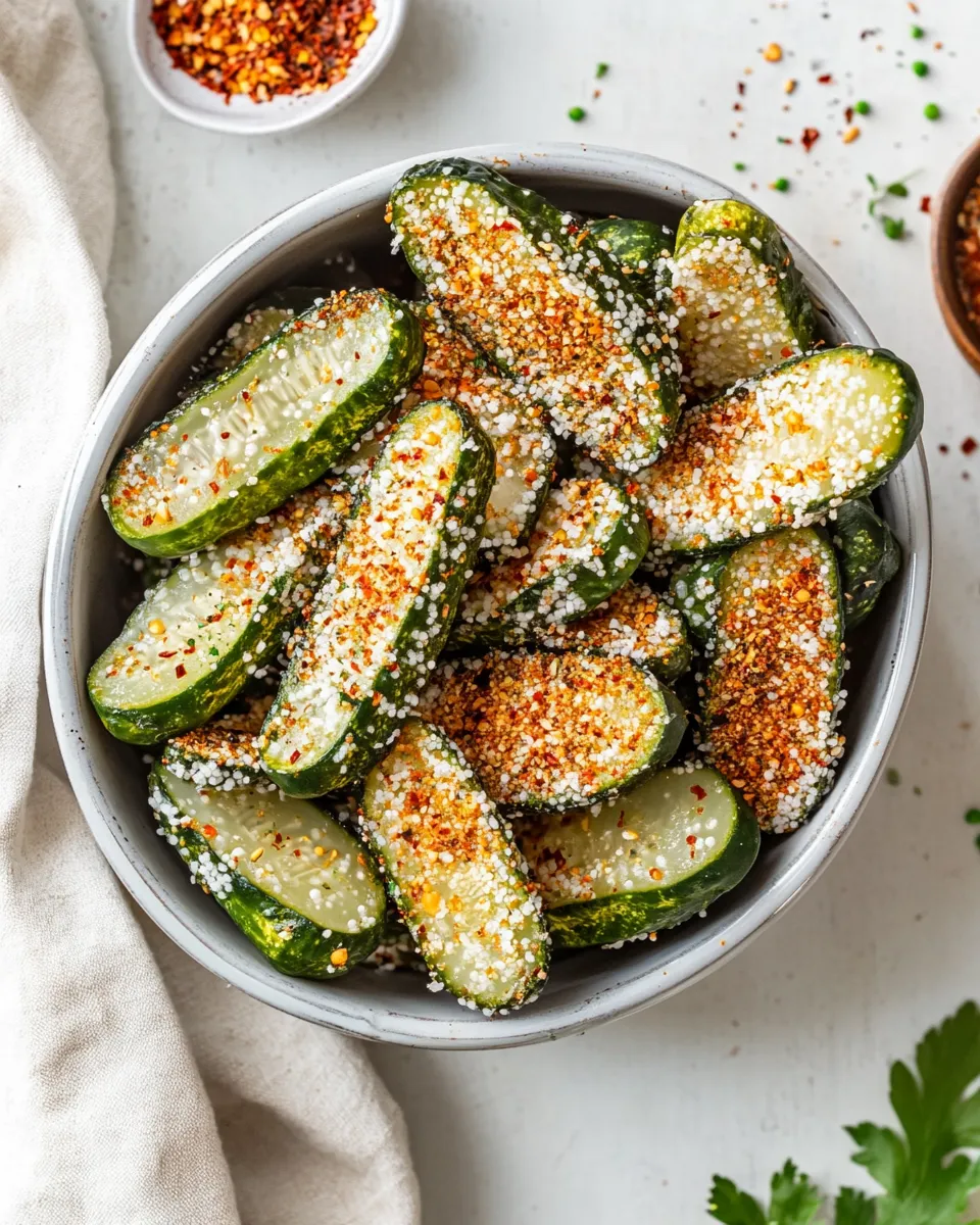 Delicious Air Fryer Pickles shot