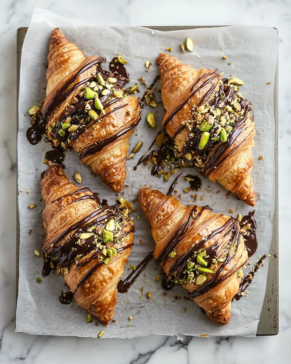 Delicious Air Fryer Pistachio & Kataifi Chocolate Croissants image