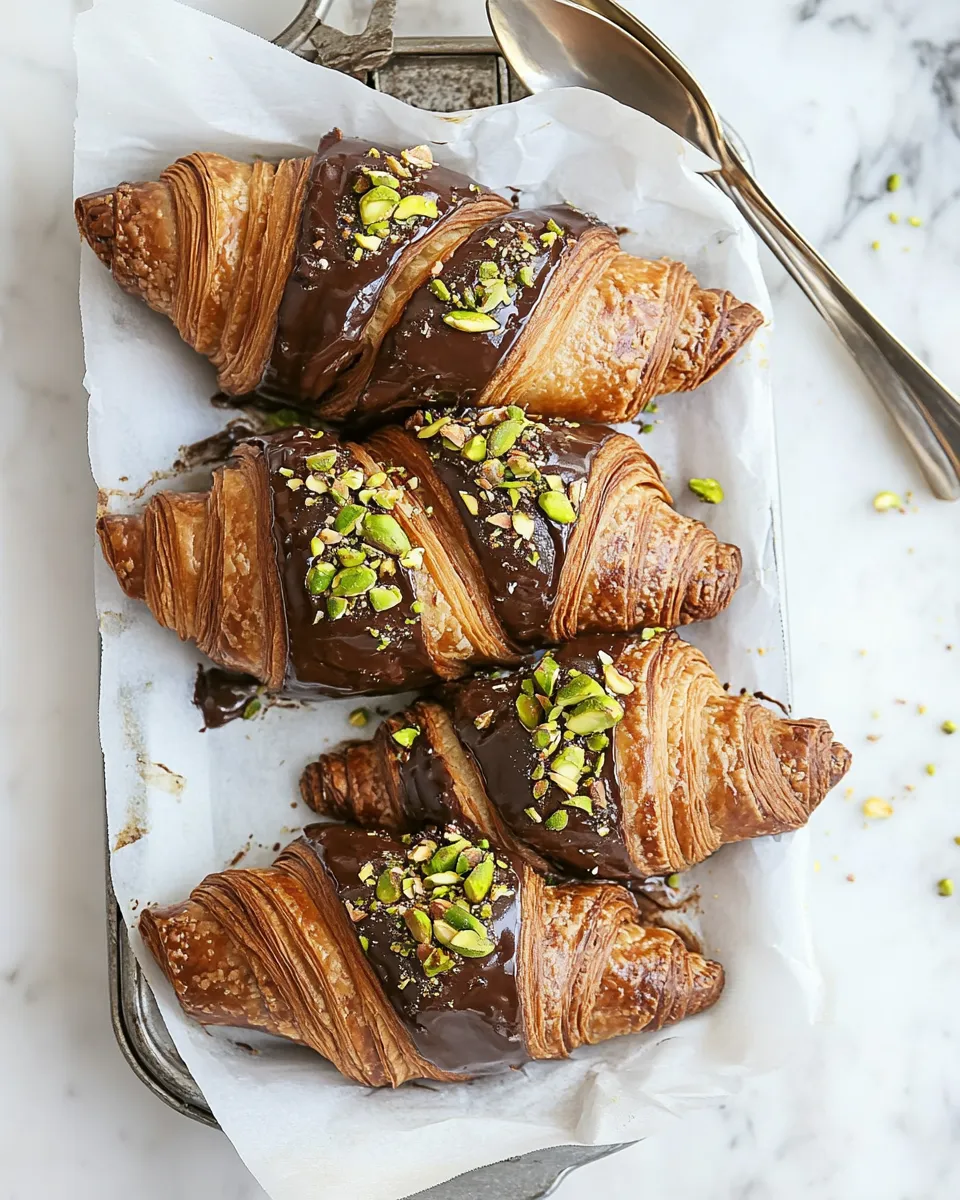 Tasty Air Fryer Pistachio & Kataifi Chocolate Croissants shot