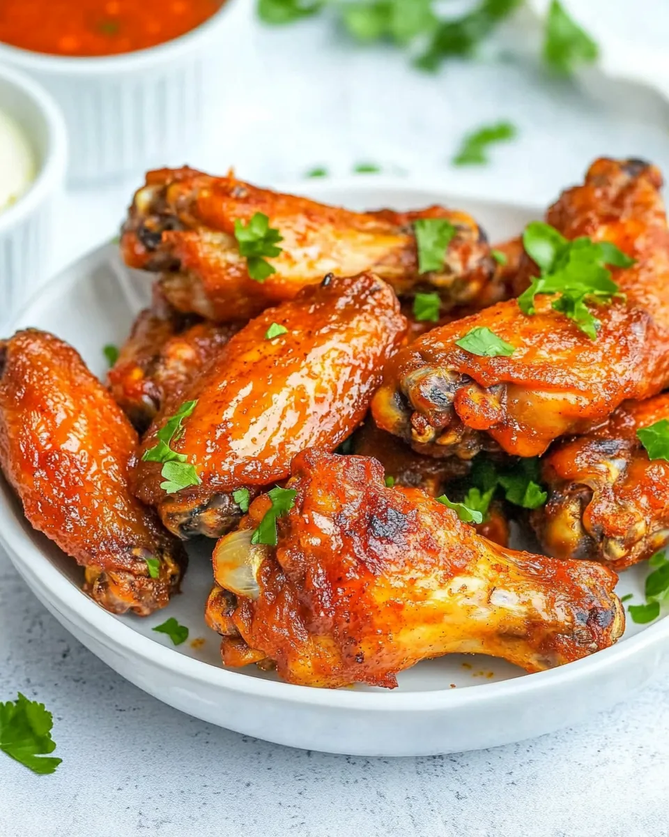 Classic Air Fryer Sweet and Spicy Chicken Wings Recipe Crispy Game Day Wings image