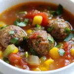 Homemade Albondigas Soup (Mexican Meatball Soup) photo