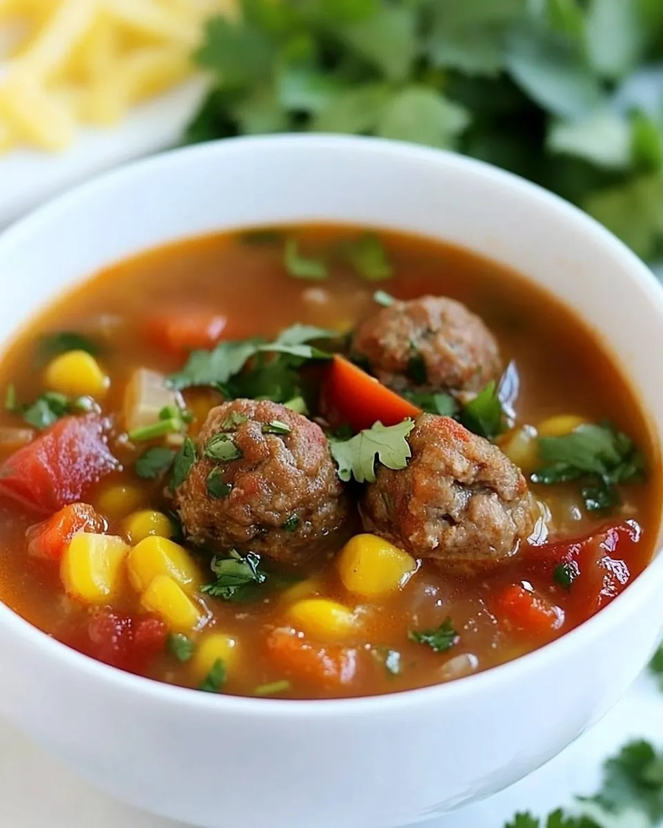 Classic Albondigas Soup (Mexican Meatball Soup) image