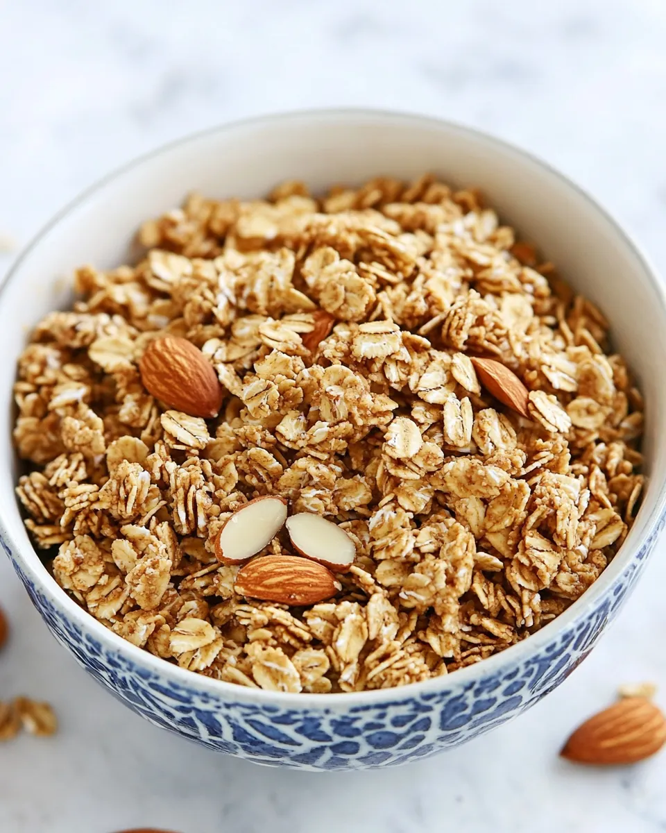 Easy Almond Butter Granola recipe photo