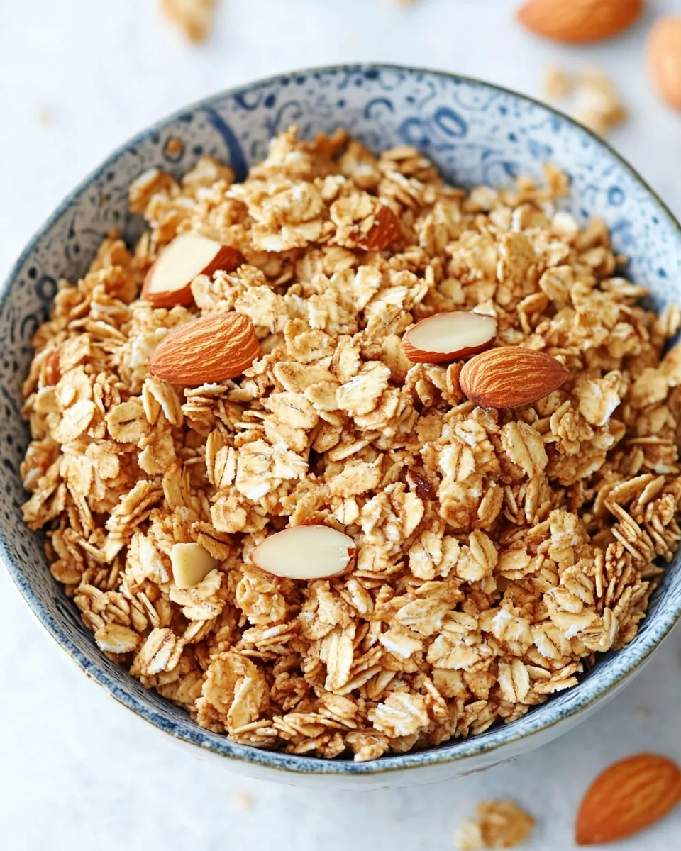 Delicious Almond Butter Granola shot