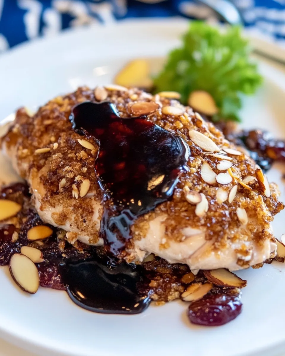 Delicious Almond Crusted Chicken shot