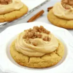 Homemade Almond Pudding Cookies with Brown Sugar Frosting photo