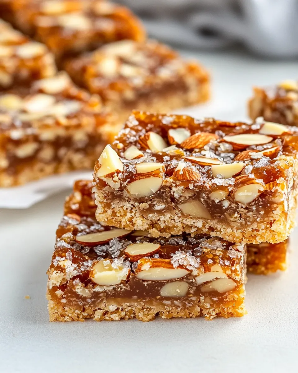Easy Almond Toffee Bars recipe photo